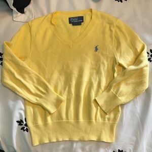 Polo by Ralph Lauren Yellow v-neck sweater
